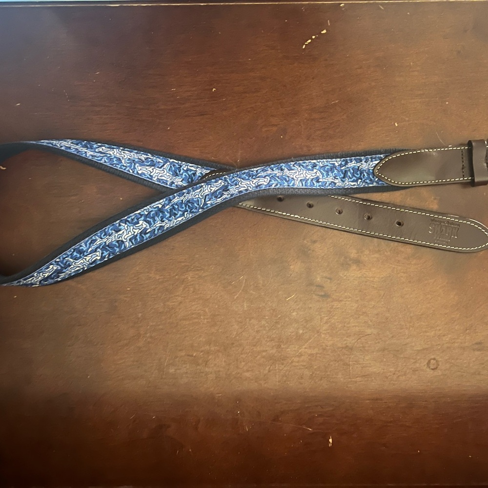 Vineyard Vines Blue and Brown Belt with Durable Design